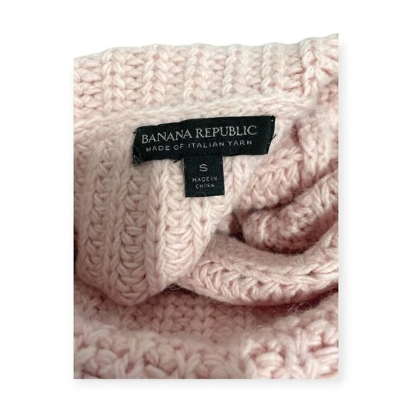 Banana Republic sweater, mixed knit turtleneck sweater Size S - Picture 8 of 9